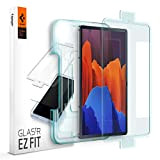 Spigen Glas.tR EZ Fit Verre Trempé compatible avec Samsung Galaxy Tab S8+ 5G, Galaxy Tab S7+ 5G, Résistant aux Rayures, ...