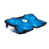 SPIRIT OF GAMER AIRBLADE 500 BLUE : Refroidisseur pour PC PORTABLE 13-17'' / 4 ventilateurs silencieux de 120 mm à ...