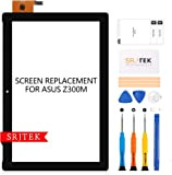 SRJTEK Écran tactile de rechange pour Asus ZenPad 10 Z300M P00C - Sans LCD (blanc)
