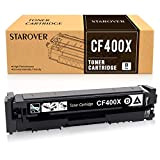 STAROVER Cartouche de Toner Compatible pour HP 201X Noir 201A CF400X Noir CF400A pour HP Color Laserjet Pro MFP M277dw ...