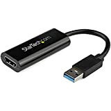 StarTech.com Adaptateur USB 3.0 vers HDMI - 1080p - Convertisseur d'Écran Slim/Compact USB Type-A vers HDMI pour Moniteur - Carte ...