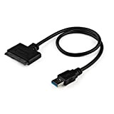 StarTech.com Adaptateur USB 3.0 vers SATA III pour DD / SSD SATA 2,5" avec UASP (USB3S2SAT3CB)
