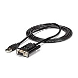 StarTech.com Câble Adaptateur USB vers RS232 Série - Câble DB9 Série DCE avec FTDI - Null Modem - USB 1.1 ...