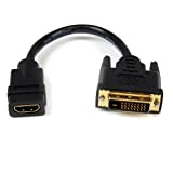 StarTech.com Câble adaptateur vidéo HDMI vers DVI-D de 20 cm - F/M