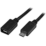StarTech.com Câble d'extension Micro USB de 50 cm - Rallonge USB Micro B vers Micro B - Prolongateur Micro USB ...