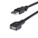 StarTech.com Câble d'extension USB 2.0 A vers A de 1,8 m - Rallonge USB - M/F (USBEXTAA6BK)