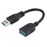 StarTech.com Câble d'extension USB 3.0 de 15cm - Rallonge / Prolongateur USB A vers A - Répéteur USB 3.0 - ...