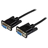 StarTech.com Câble null modem série DB9 RS232 de 2m - Cordon série DB9 vers DB9 - Femelle / Femelle - ...