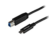 StarTech.com Câble USB 3.1 USB-C vers USB-B de 1 m - Cordon USB C vers B - Mâle / Mâle ...