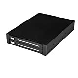 StarTech.com Rack amovible sans tiroir pour deux HDD / SSD SATA 2,5" dans baie de 3,5" - Backplane 2x disques ...