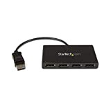 StarTech.com Splitter multi-écrans DisplayPort vers 4x DisplayPort - Hub MST à 4 ports - Répartiteur DP 1.2 vers 4x DP ...