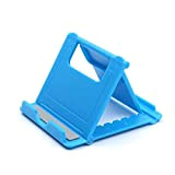 STARWAVE Universal Mobile Phone Holder Desktop Folding Bracket Adjustable Tablet Holder(Blue) 8.2 * 7 * 5.3cm
