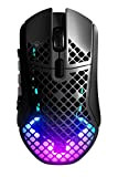 SteelSeries Aerox 9 Wireless Souris gaming - Ultra-légère 89 g - MMO/MOBA - 18 boutons réglables - Bluetooth/2,4 GHz - Batterie 180 h - ...