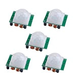Stemedu HC SR 501 PIR Sensor Infrared IR Body Motion Module for Arduino Raspberry Pi(Pack of 5pcs)