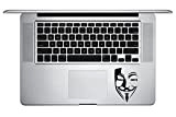 Stickers pour Macbook Trackpad Anonymous Noir Taille Unique Autocollant