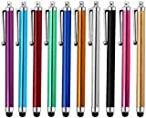 Stylet [10 Pack] Stylets Universels Capacitifs à Écran Tactile pour Tablettes, iPad Mini, iPad Pro, iPad Air, Smartphones, Samsung Galaxy ...