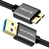 SUCESO Câble USB 3.0 Mâle A vers Micro B 3.0 [1M] Câble Disque Dur Cable et synchronisation Compatible avec Disque ...