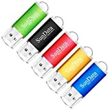 SunData Clé USB 32 Go Lot de 5 USB 2.0 Flash Drive Mémoire Stick Stockage Données Pendrive avec Lumière LED ...