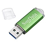 SunData Clé USB 64 Go USB 3.0 Flash Drive Mémoire Stick Stockage Données USB 3.0 up to 90Mo/s, (Pack Unique: ...