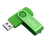 SunData Clé USB 64 Go USB 3.0 Flash Drive Mémoire Stick Rotation Stockage Données USB 3.0 up to 90Mo/s, (Pack ...