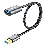 SUNGUY Cable Rallonge USB 3.0，0.5M Câble Extension Mâle A vers Femelle A 5Gbps Compatible pour Clé USB, Hub USB, Disque ...