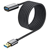 SUNGUY Cable Rallonge USB 3.0，3M Câble Extension Mâle A vers Femelle A 5Gbps Compatible pour Clé USB, Hub USB, Disque ...