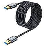 SUNGUY Câble USB 3.0, 1.5M Type A Mâle vers Mâle Câble 5Gbps SuperSpeed pour Disque Dur Boîtier Externe, DVD, Refroidisseur ...