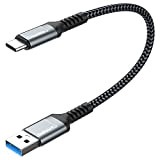 SUNGUY Câble USB 3.0 USB C court, 30cm Câble de charge USB C QC 3.0 Câble de charge rapide compatible ...