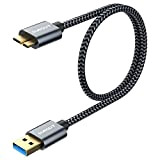 SUNGUY Micro B Câble, Câble USB 3.0 Mâle A vers Micro B Câble pour Toshiba Western Digital My Passport Elements ...