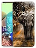 Sunrive Coque Compatible avec Meizu 15 Plus, Silicone Étui Housse Protecteur Souple Gel Transparent Back Case(X l'éléphant)+ Stylet OFFERTS