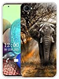 Sunrive Coque Compatible avec Oppo R9s Plus, Silicone Étui Housse Protecteur Souple Gel Transparent Back Case(X l'éléphant)+ Stylet OFFERTS