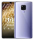 Sunrive Coque pour Huawei Mate 20, Silicone Étui Housse Protecteur Souple Gel Coussin d'air Transparent Back Case(TPU Pas d'image)+ Stylet ...