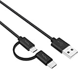 Superer Câble USB C Type C et Micro USB, Câble de Charge Compatible avec Tablette Lenovo Tab M10 M8 M7, ...