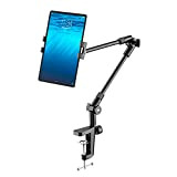 Support de Tablette avec Trépied à 360° pour Téléphone, iPad, 68,6 cm long bras pour webcam, projecteur, caméra pour bureau, ...
