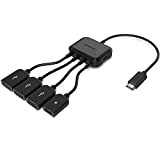 SUYAMA Micro USB HUB Adaptor with Power, 3-Port Charging OTG Host Cable Cord Adapter for TV Stick, Raspberry Pi 2 ...