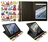 Sweet Tech Acer Iconia One 8 B1-810 / B1-820 / B1-830 8" Tablet Plusieurs Hibou Universel 360° Rotation Étui Coque ...