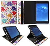 Sweet Tech Archos 70 Oxygen / 70 Xenon Colour Tablette 7" Multi Éléphant Universel 360° Rotation Étui Coque Housse (7-8 ...