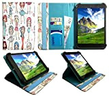 Sweet Tech Archos 70 Platinum 3G 7" Tablette Jolie Fille Universel 360° Rotation Étui Coque Housse avec Fentes de Cartes ...