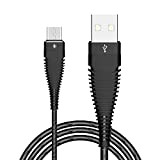 Sweet Tech Câble Micro USB Flexible Durable Chargeur en Charge Rapide Ultra Résistant [Noir] Compatible pour Yezz Andy 5E5 / ...