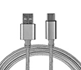 Sweet Tech Câble USB Type C Charge Rapide Câble 2.0 (1m) Argent Nylon Tressé pour Ldnio USB Type C 1M Charging ...