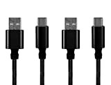 Sweet Tech Câble USB Type C Charge Rapide Câble 2.0 (1m) Lot de 2 Noir Nylon Tressé pour Ldnio USB ...