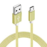 Sweet Tech Or Câble Micro USB 1.5m Charge Rapide Nylon Tressé en Fibre Connecteur Ultra Résistant en Aluminium pour Wiko ...