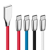 Sweet Tech USB Type-C Câble à USB 2.0 (3.3ft) Paquet de 4 Assorti Câble de Charge Fort en Alliage 3D ...