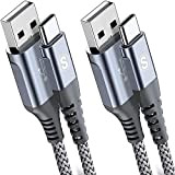 sweguard Câble USB C [2M+2M,Lot de 2] Câble USB Type C Charge Rapide Nylon Câble pour Samsung Galaxy S22/S21/S20/S10, Note ...