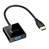 Syncwire Adaptateur HDMI vers VGA -(Port Audio+Micro USB) 1080P Convertisseur HDMI Mâle à VGA Femelle pour PC, Ordinateur Portable, Projecteur ...