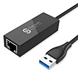 Syncwire Adaptateur USB 3.0 vers RJ45 Gigabit Ethernet – 10/100/1000 Mbps LAN Adaptateur réseau pour Macbook Ultrabook, Windows 10/8.1/8/7/Vista/XP, etc. ...