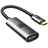Syncwire Adaptateur USB C vers HDMI 4K@60Hz - Thunderbolt 3 vers HDMI Câble Type C 3.1 Plaqué Or Compatible avec ...