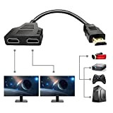 Sys Prise HDMI 1 mâle vers Double HDMI 2 femelle Y adaptateur de câble de répartiteur LCD LED HD TV