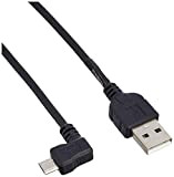 System-S Câble USB/Micro-USB Transfert de données/Chargement avec 1 connecteur coudé (Angle de 90 °) 50 cm