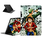 Tablet Coque pour Samsung Galaxy Tab A 10.1'' 2019 T510/T515 One Piece Luffy Zoro Anime Étui Housse de Protection Ultra ...